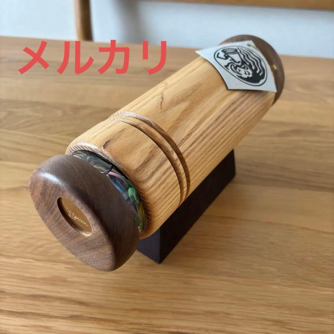 作家万華鏡 カレイドスコープ 木製　デビッド コリア　オイルチェンバースコープ