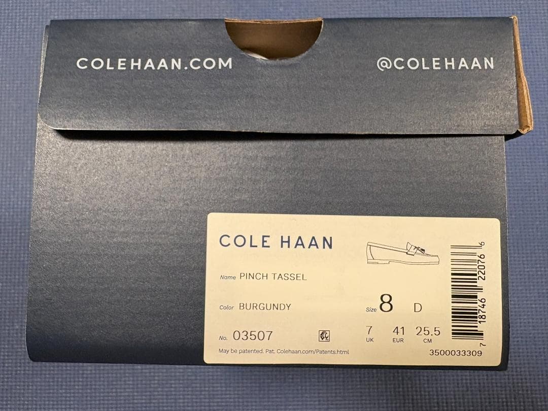 【未使用品】COLE HAAN　タッセルローファー　バーガンディ　25.5cm