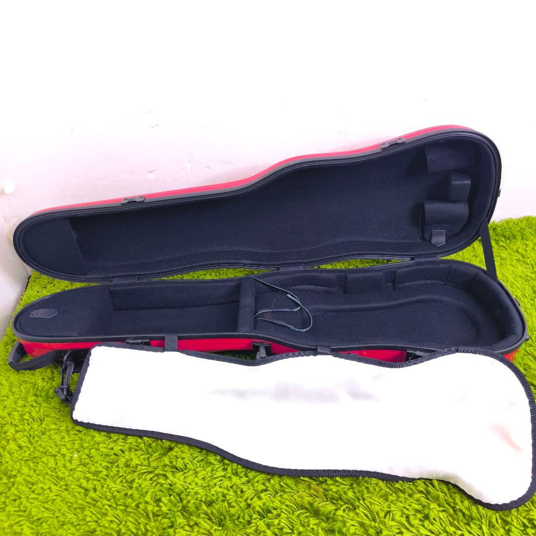 東洋楽器　プリュームファイバーケース プラチナワイン バイオリンケース