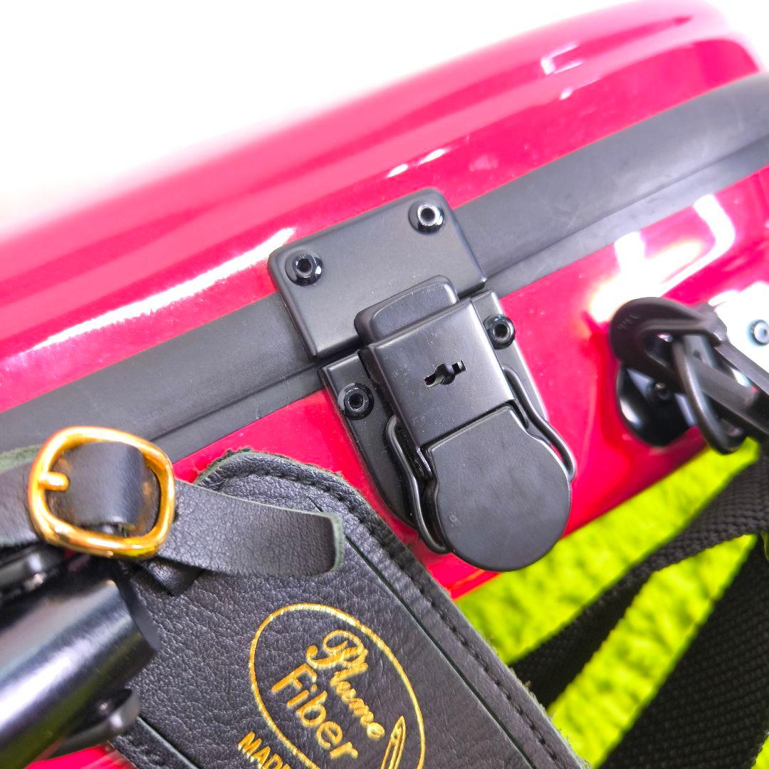 東洋楽器　プリュームファイバーケース プラチナワイン バイオリンケース