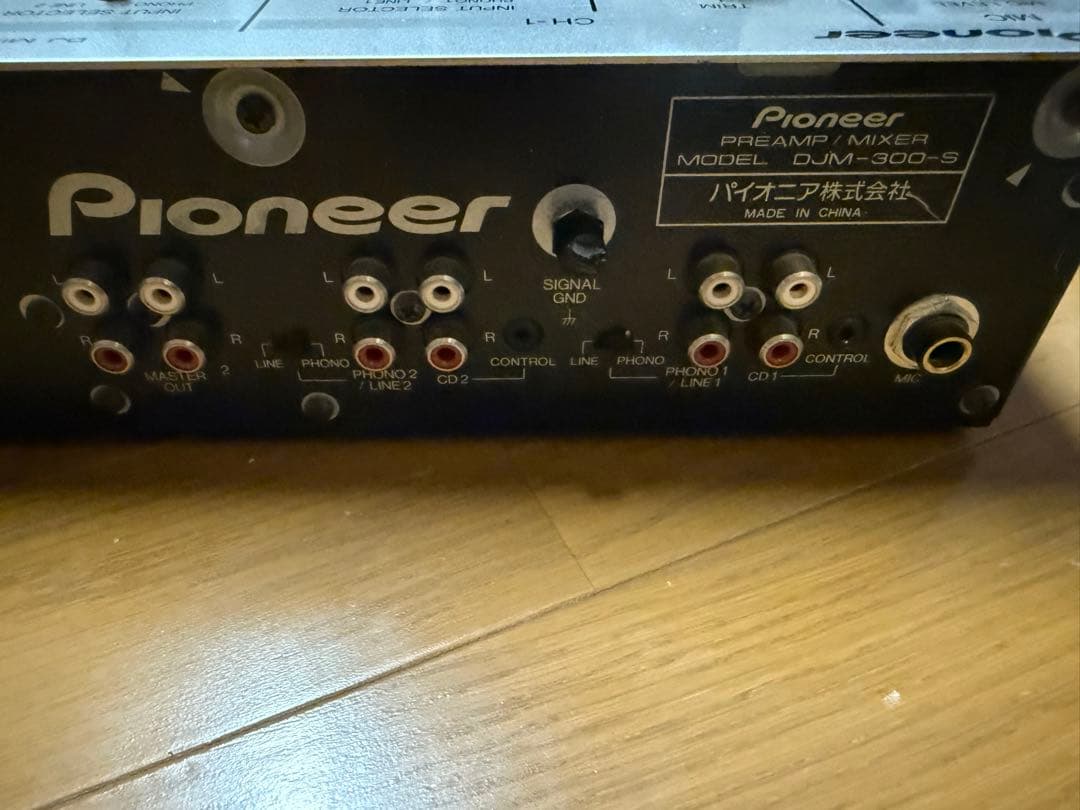 Technics SL-1200MK3D 、パイオニアミキサーDJM-300-S