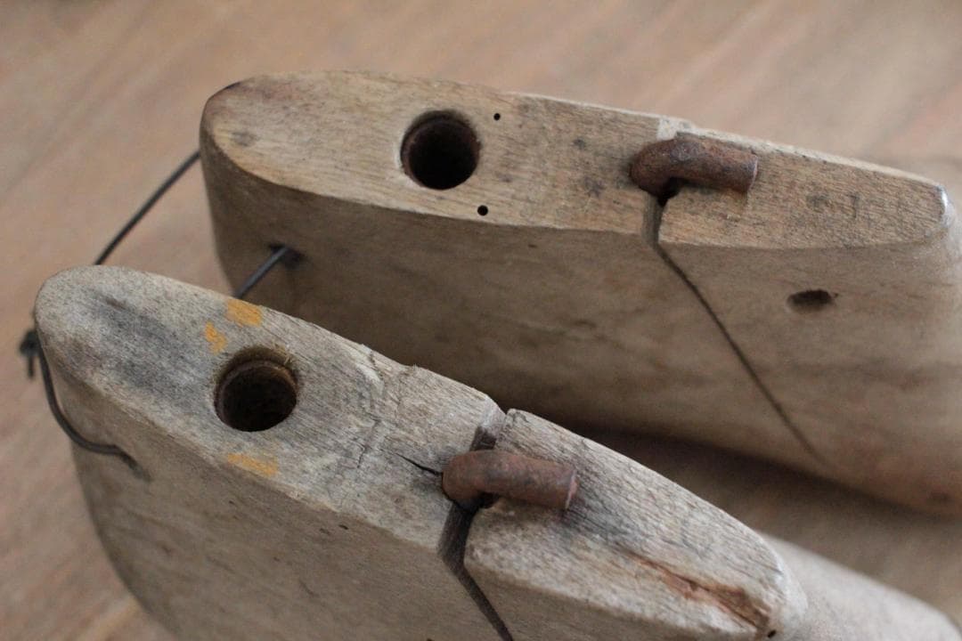 【A】フランスアンティーク木製シューモールド