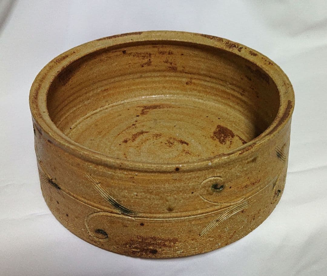 茶道具鈴木五郎作水指A398