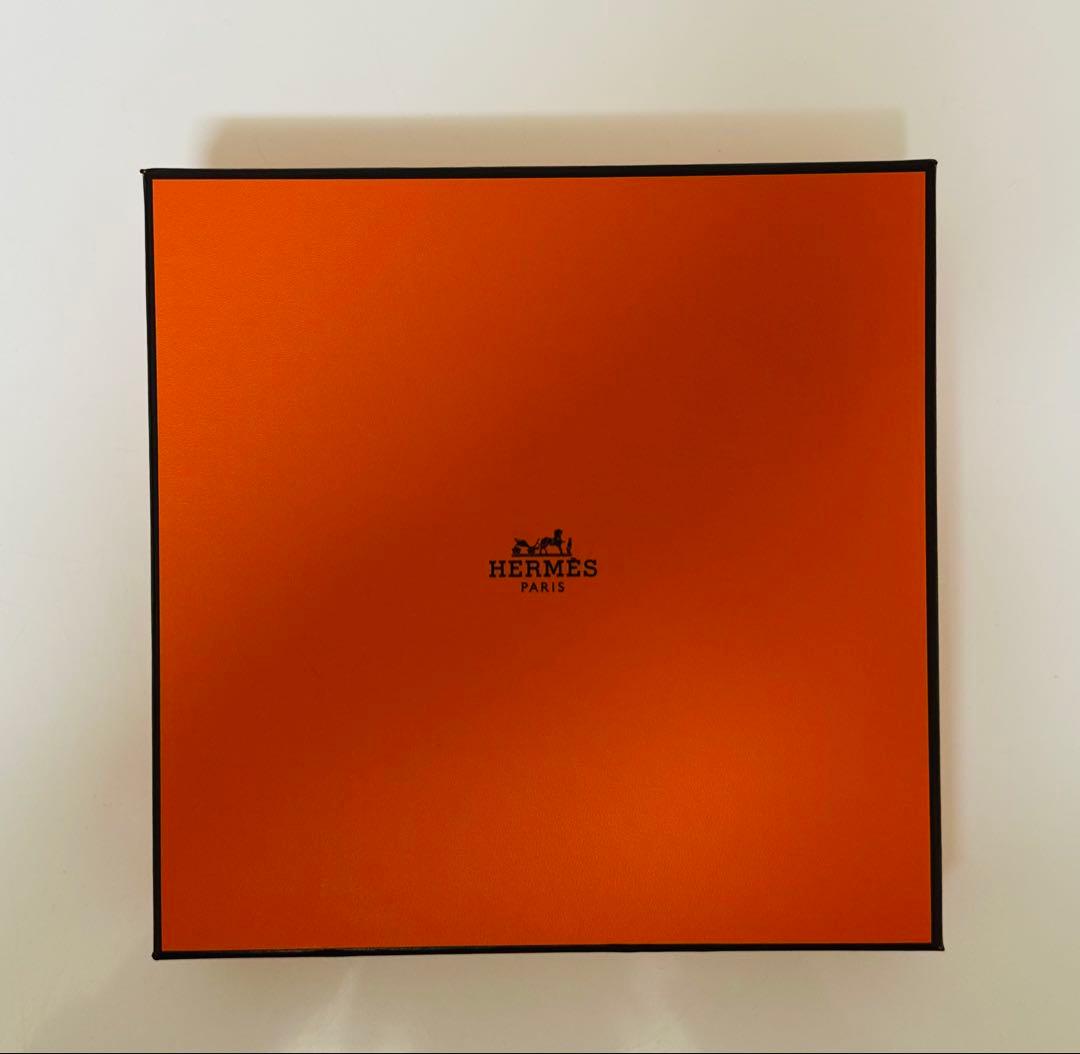 HERMES ネイビー タオルハンカチ