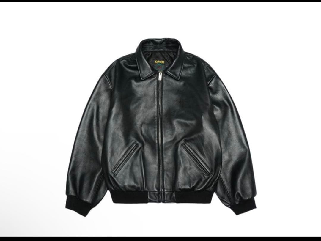 し*ー様 Supreme Schott Hooded Leather Bombe