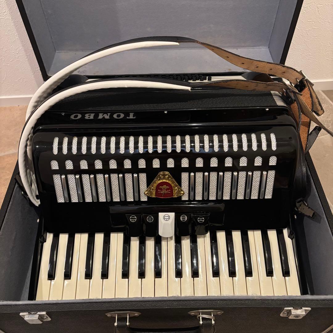 【美品】TOMBO トンボアコーディオン T-48 ケース付き T48