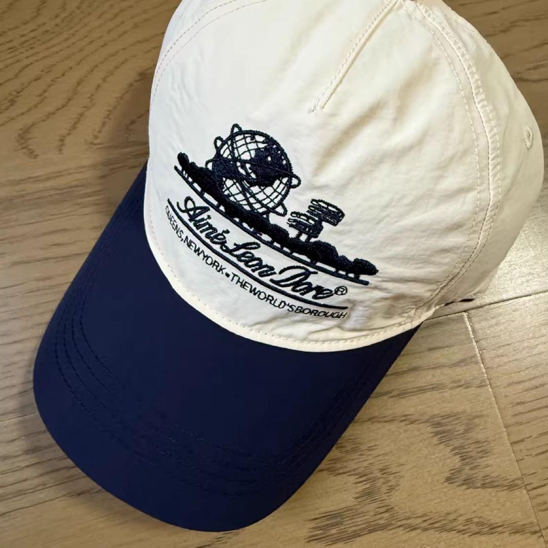 Aimé Leon Dore ベースボールキャップ アイボリー/ネイビー