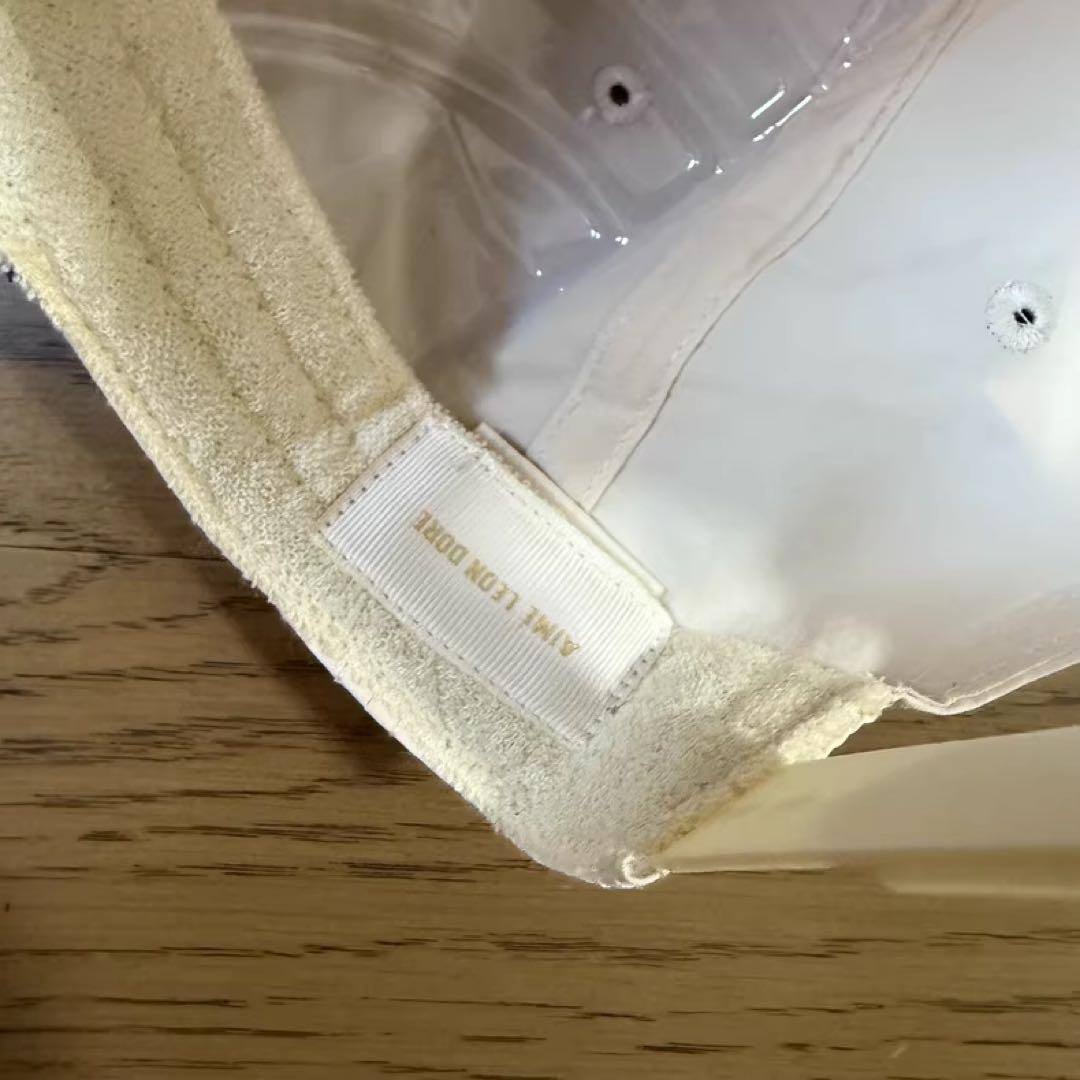 Aimé Leon Dore ベースボールキャップ アイボリー/ネイビー