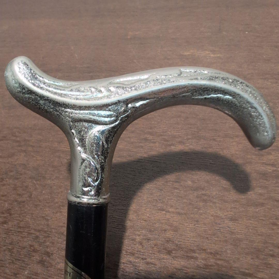 最終価格 英国製 ヴィンテージ ハンドメイド 木製 杖 シルバーハンドル
