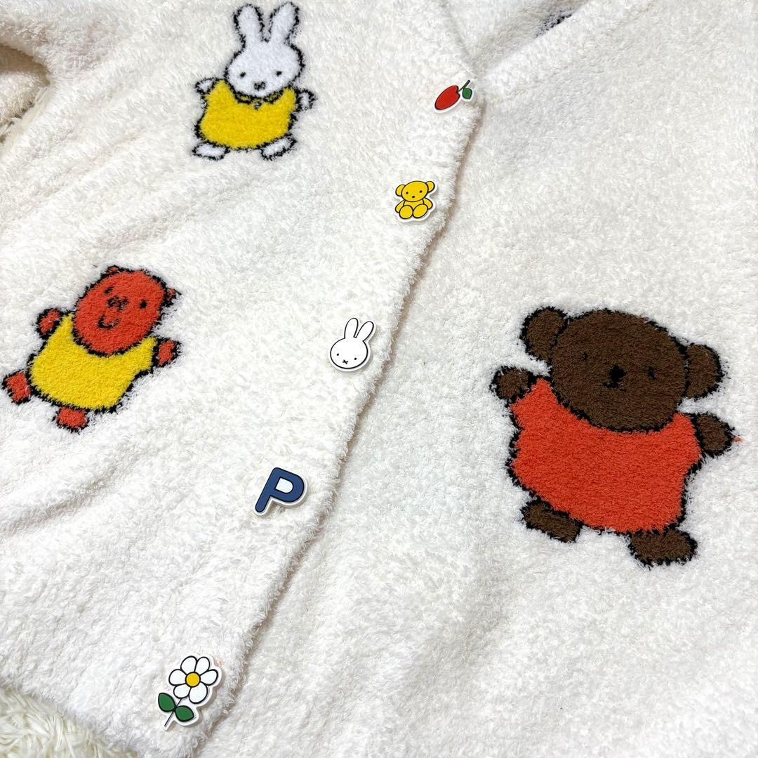 ジェラートピケ ミッフィー カーディガン クリーム M-Lサイズ