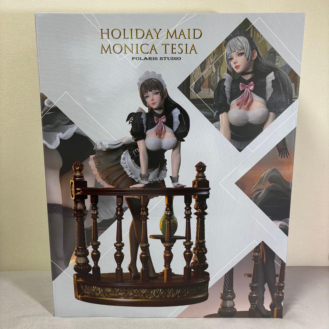 回天堂 ホリデーメイド モニカ・テシア (台座 大理石) 1/4スケール