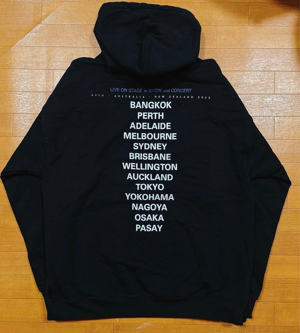 The 1975 パーカー 黒 ブラック Lサイズ 2023 ツアー フーディ