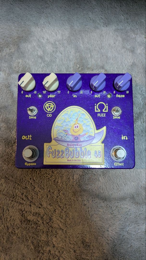 Fuzz Bubble 45 紫 ギターエフェクター アナログエイリアン