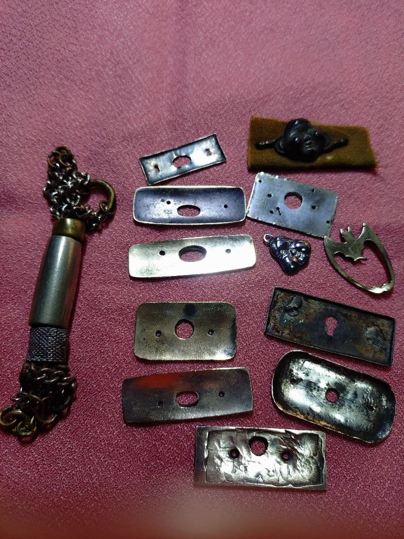 江戸　昭和　銀　根付　金具　アンティーク 工芸品 置物