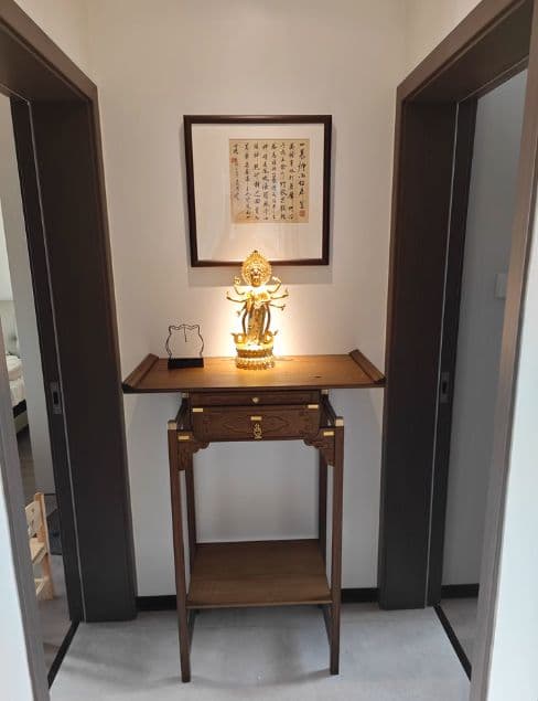 仏教美術 仏像 八臂観音菩薩仏像 家内 仏堂供仏 銅製品 工芸品 置物