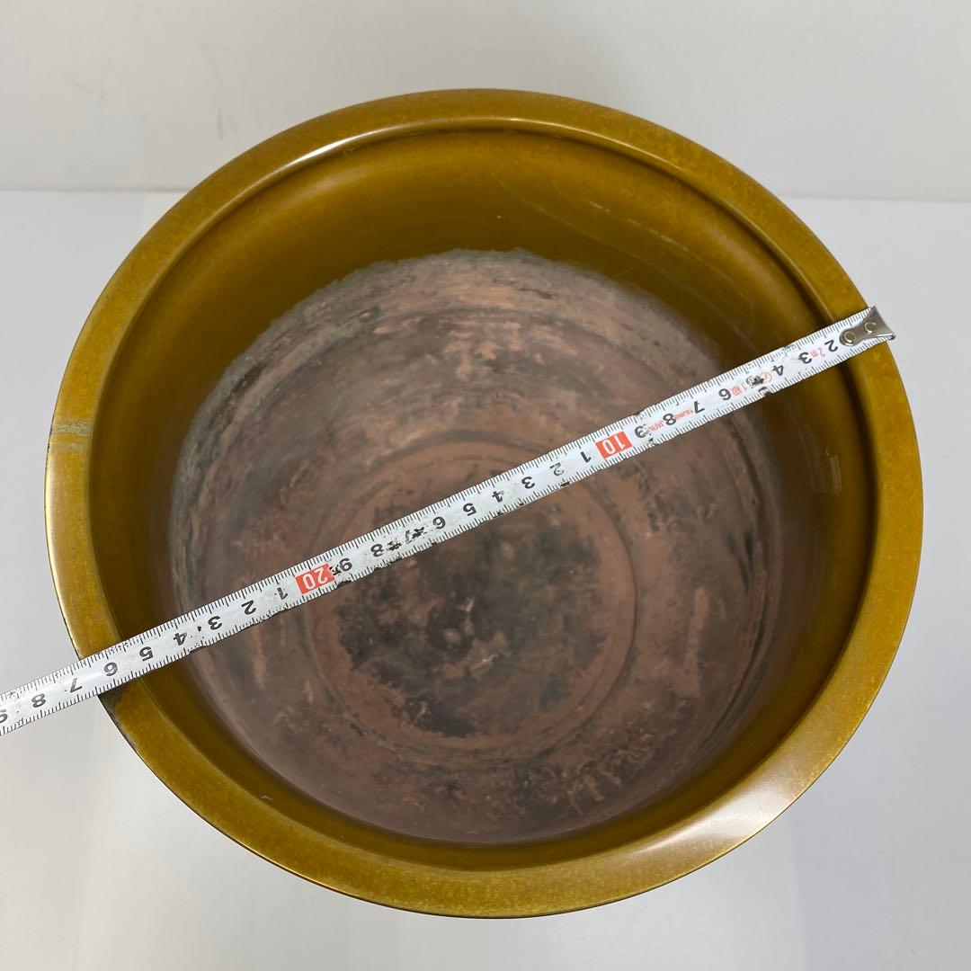 金谷五郎三郎　黒唐銅蓮萌式火鉢　共箱　トトサカ　東さ7-0315☆2F