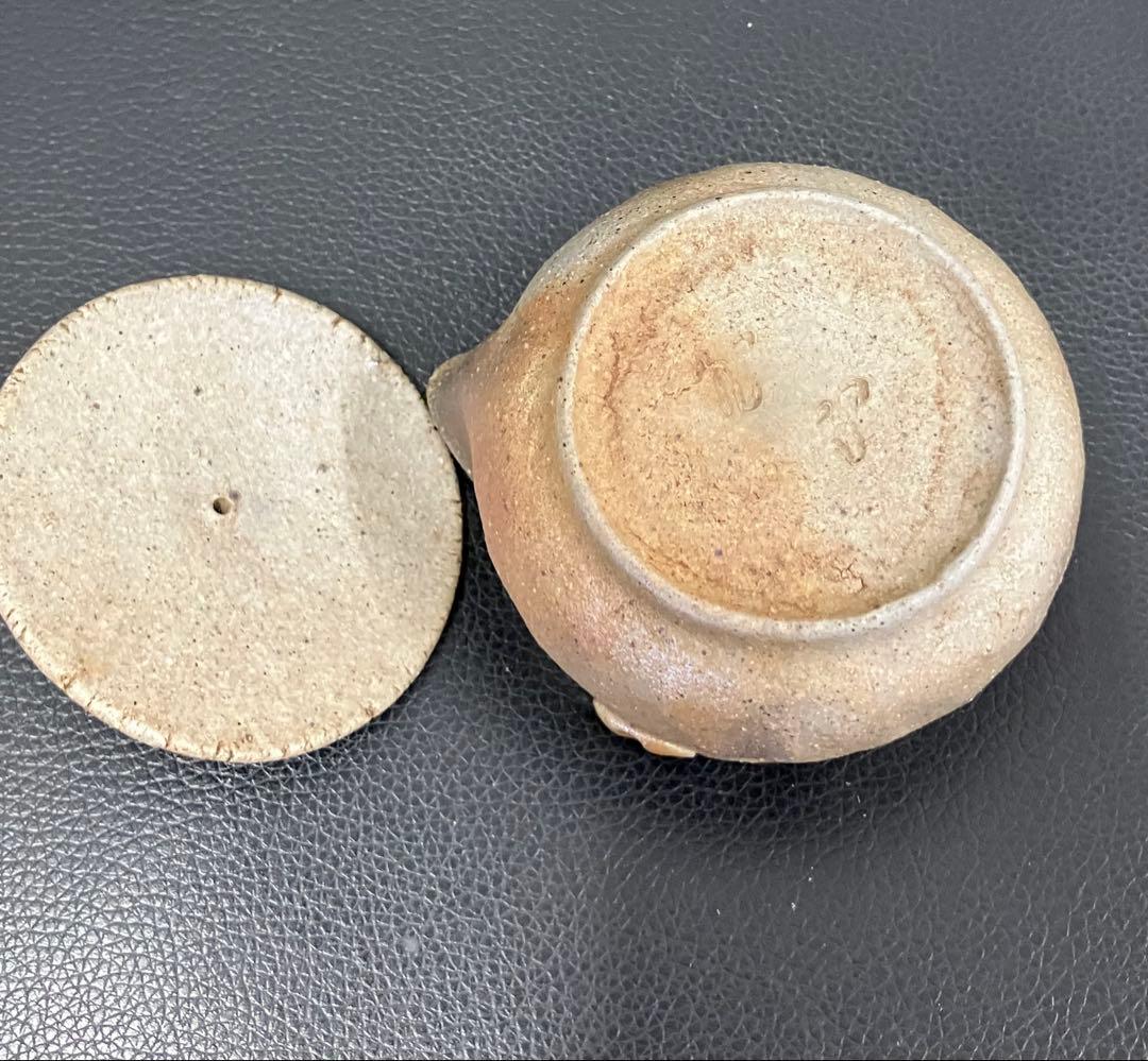 備前焼 宝瓶 桟切 煎茶道具 煎茶器 食器 工芸品 泡瓶 在銘 急須 伝統工芸