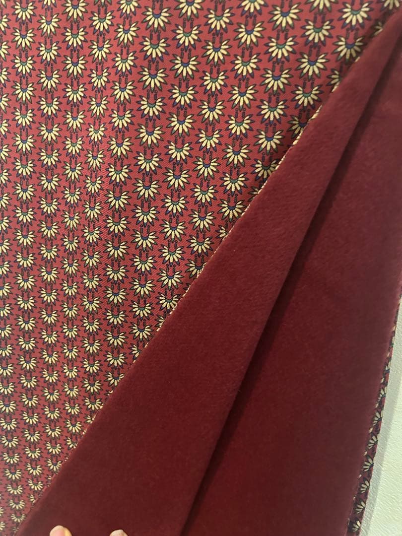 mama 様HERMES エルメス マフラー シルク アンゴラ リバーシブル 赤