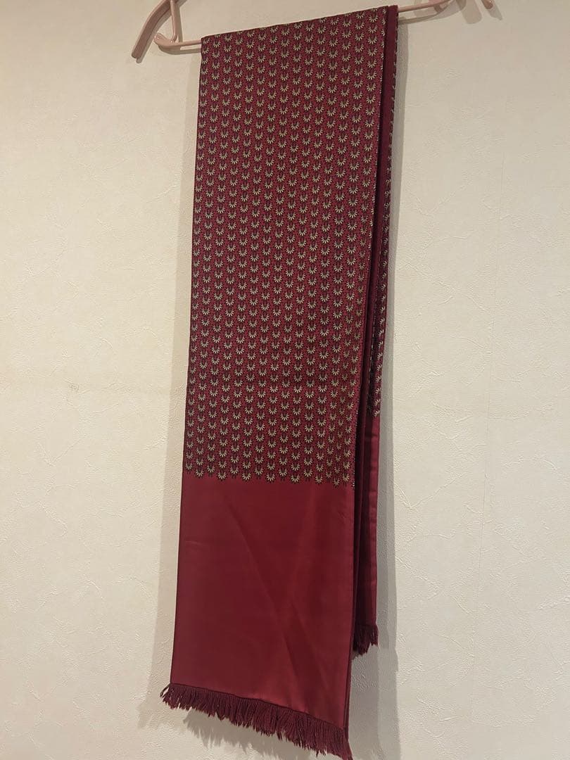 mama 様HERMES エルメス マフラー シルク アンゴラ リバーシブル 赤