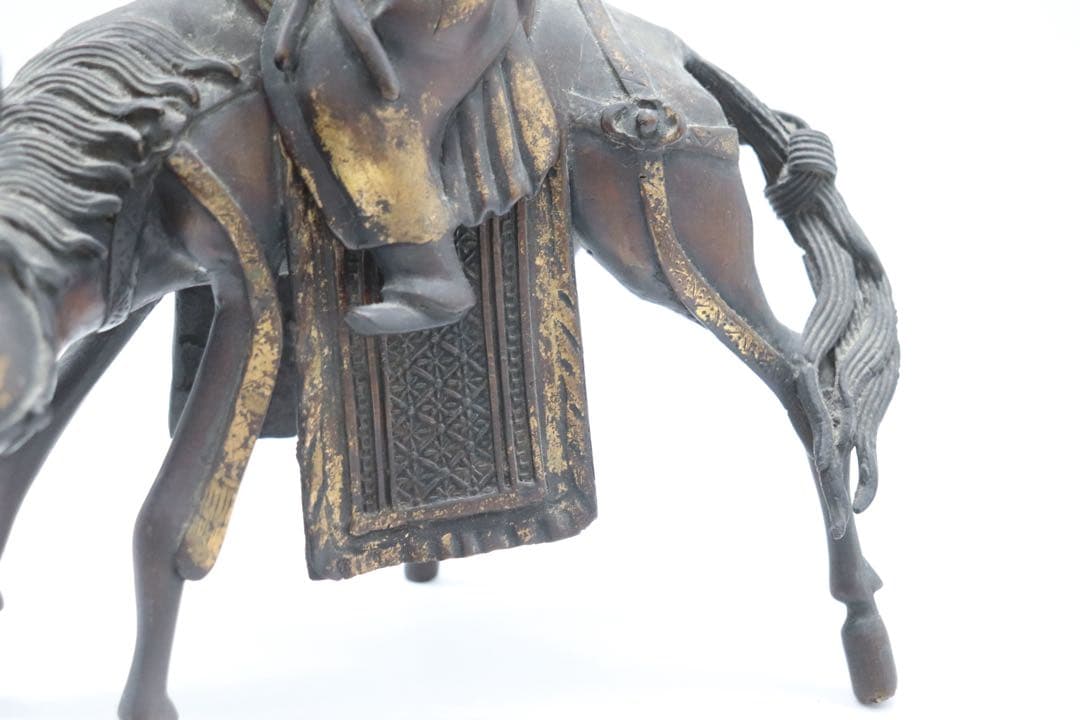 古銅　人物像　溜金　文人像　高さ約30.5cm 送料込み260121