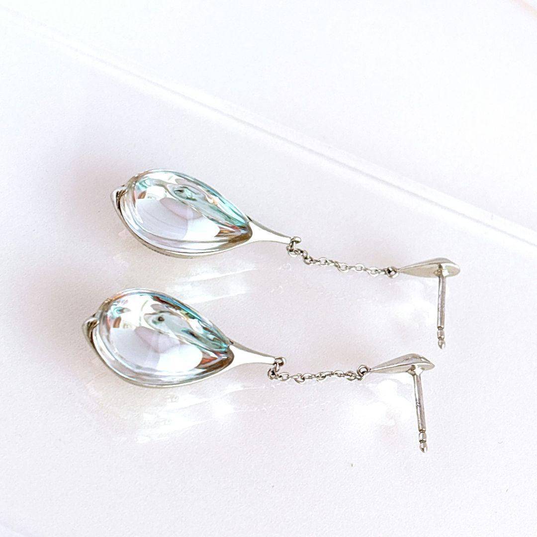 バカラシルバー ピアス フルール プリデリック キャッチなし