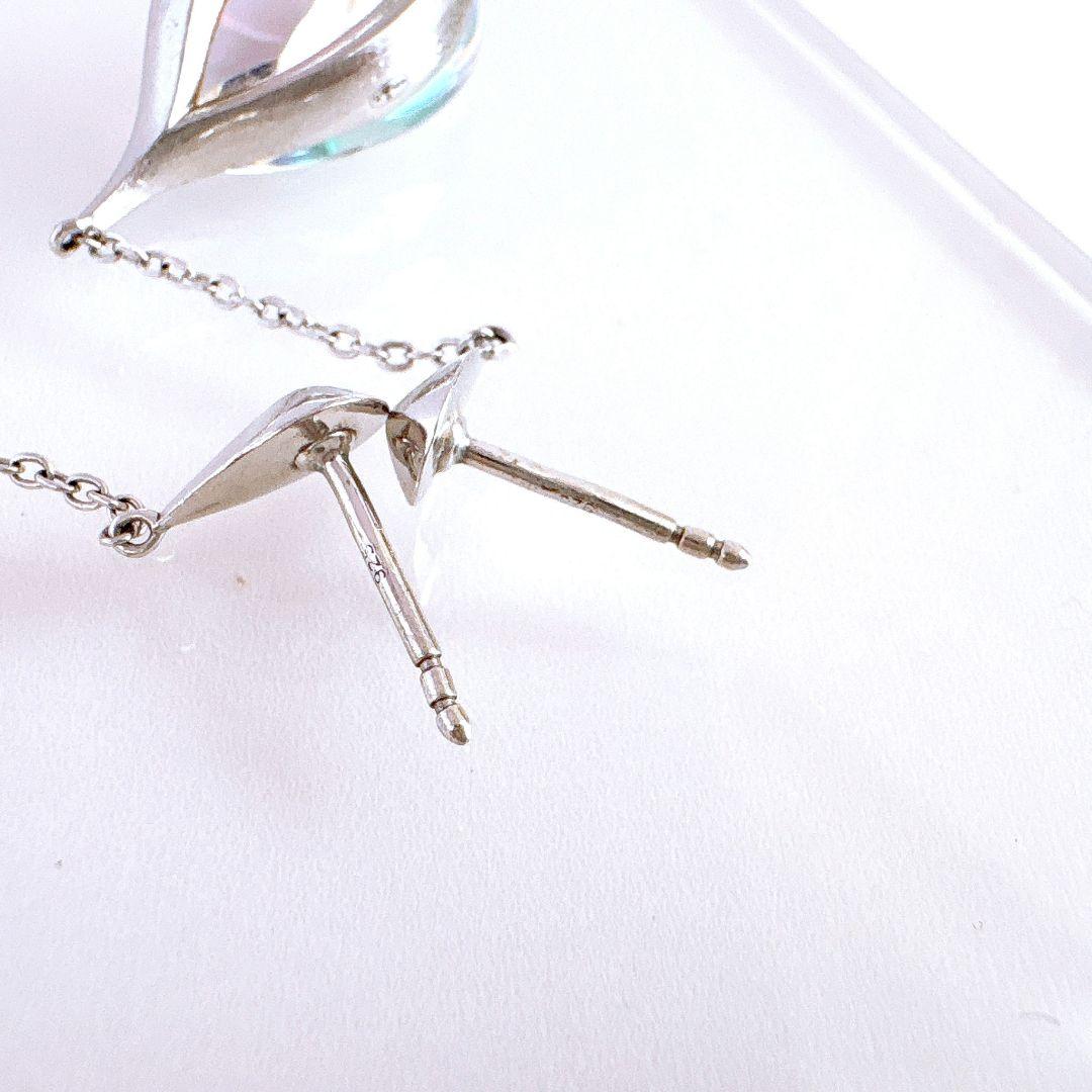 バカラシルバー ピアス フルール プリデリック キャッチなし