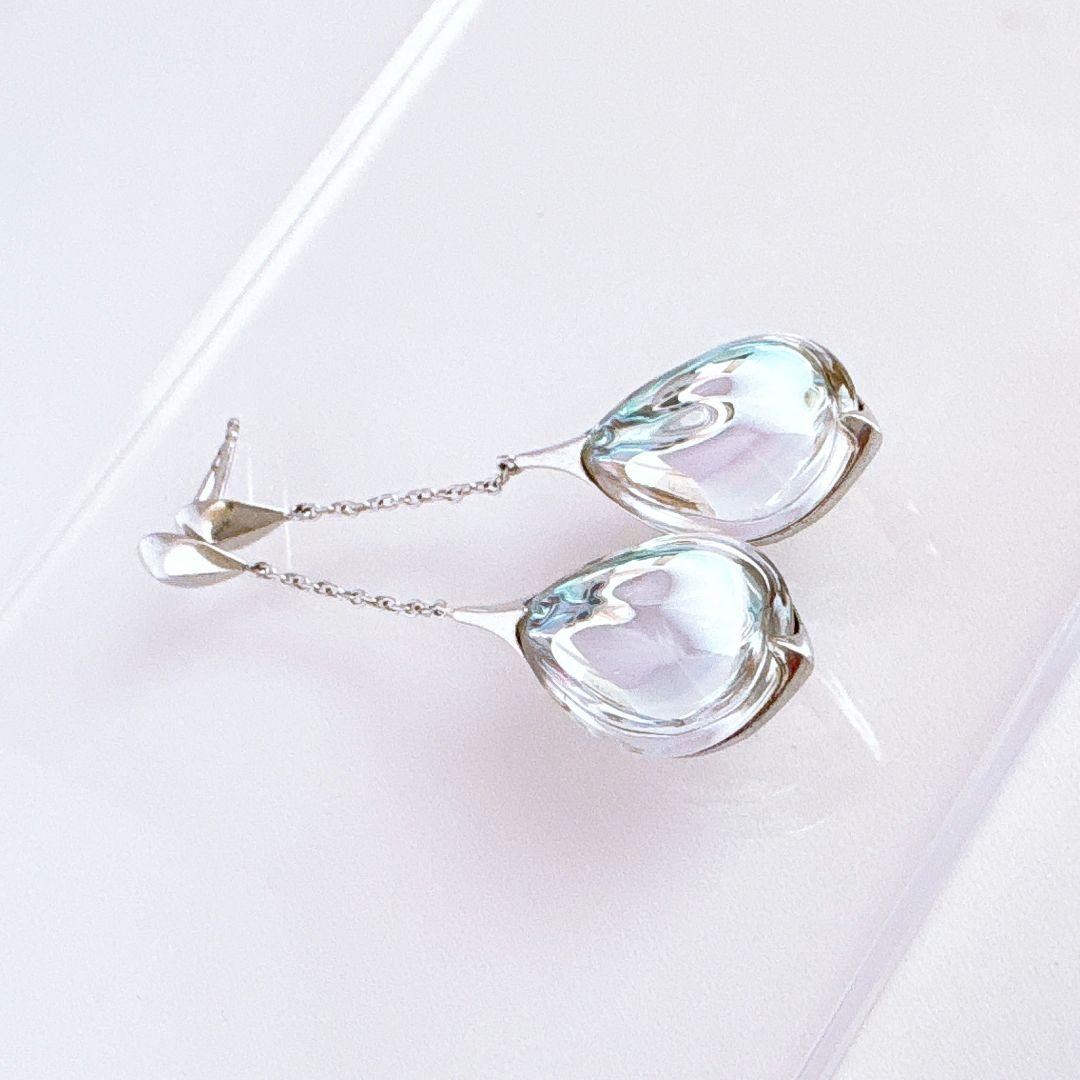 バカラシルバー ピアス フルール プリデリック キャッチなし
