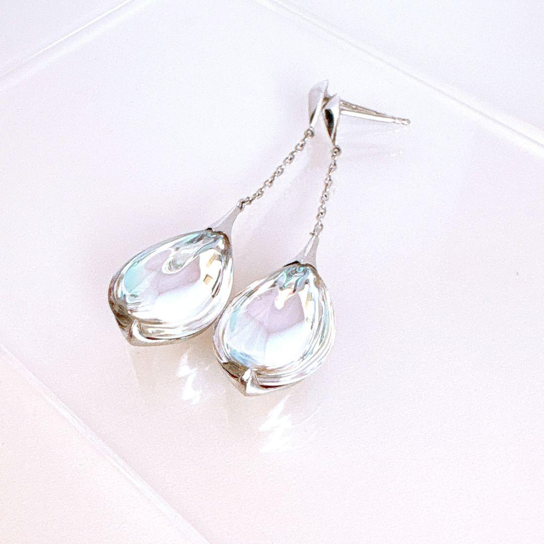 バカラシルバー ピアス フルール プリデリック キャッチなし