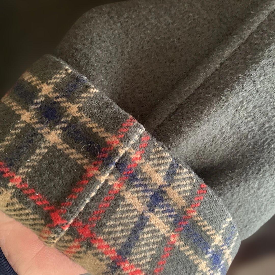 ★DAKS 一枚仕立てリバーシブルモスグリーンコート　L〜LLサイズ