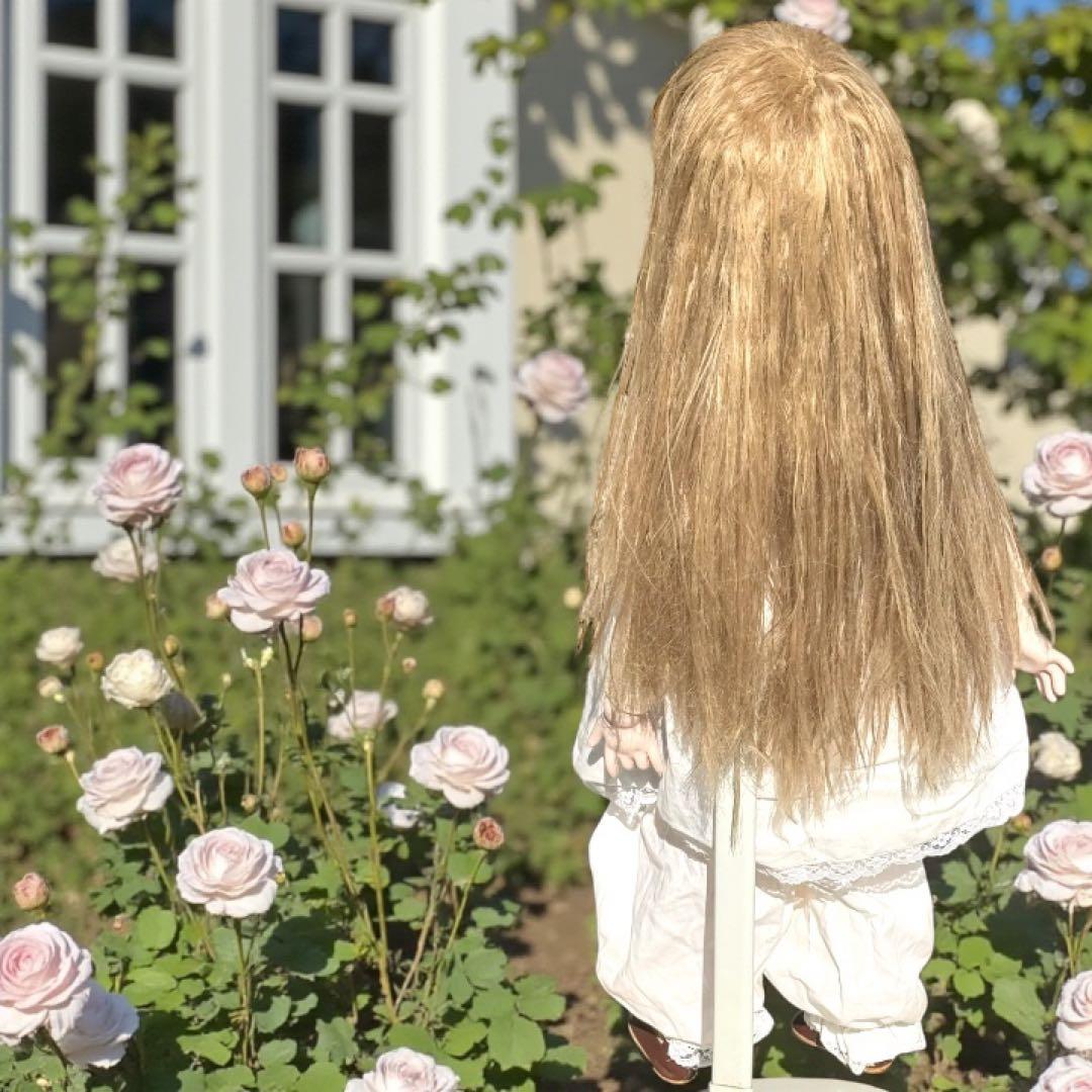 ビスクドール アーテー AT リプロ ブラック ベルベット ロングドレス ボネ