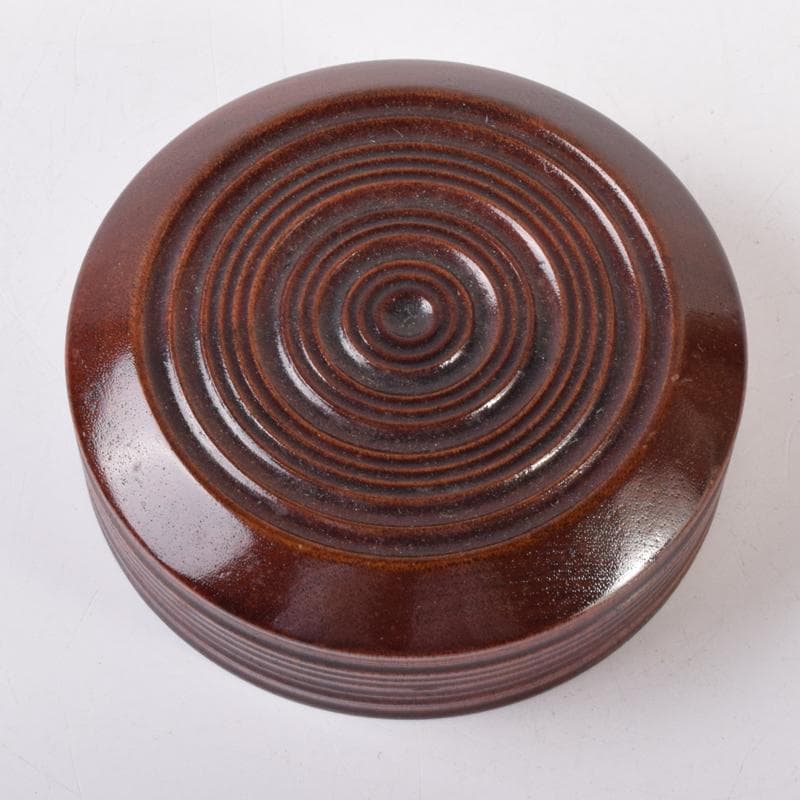 茶道具　漆塗　千筋　棗　時代箱付　V　7109