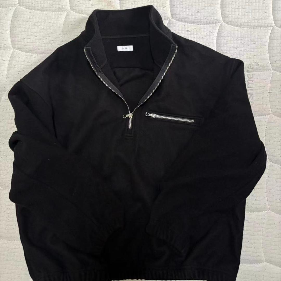 RIER ブラック ハーフジップ ジャンパー M 即日発送