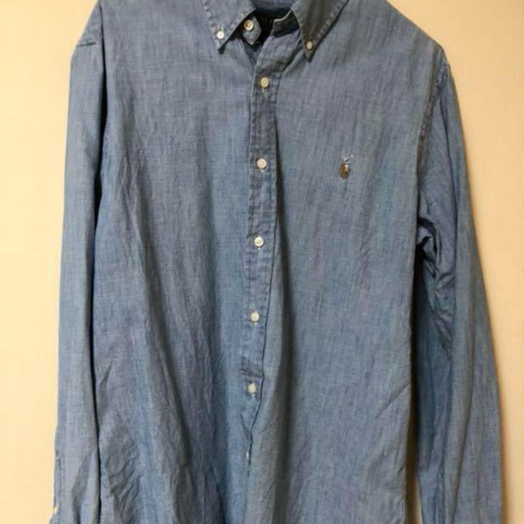 ポロラルフローレン デニム シャツ ジャーナルスタンダード サックスブルー L