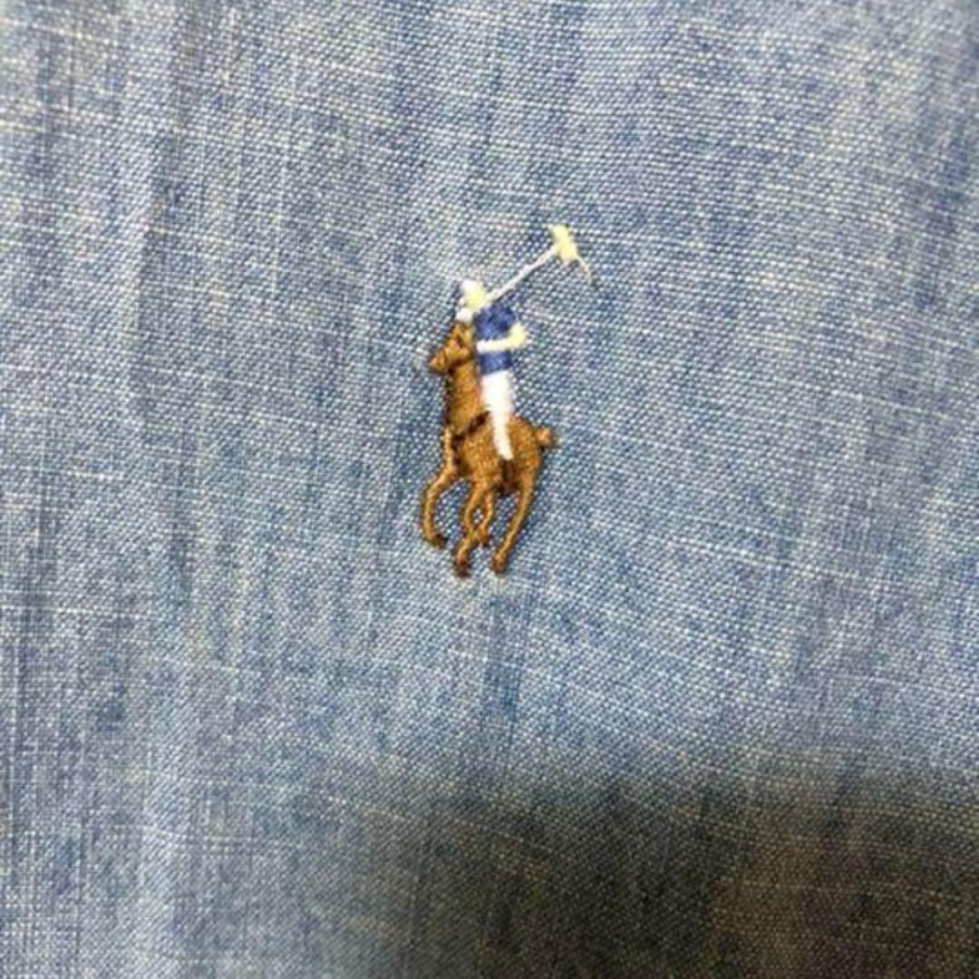 ポロラルフローレン デニム シャツ ジャーナルスタンダード サックスブルー L