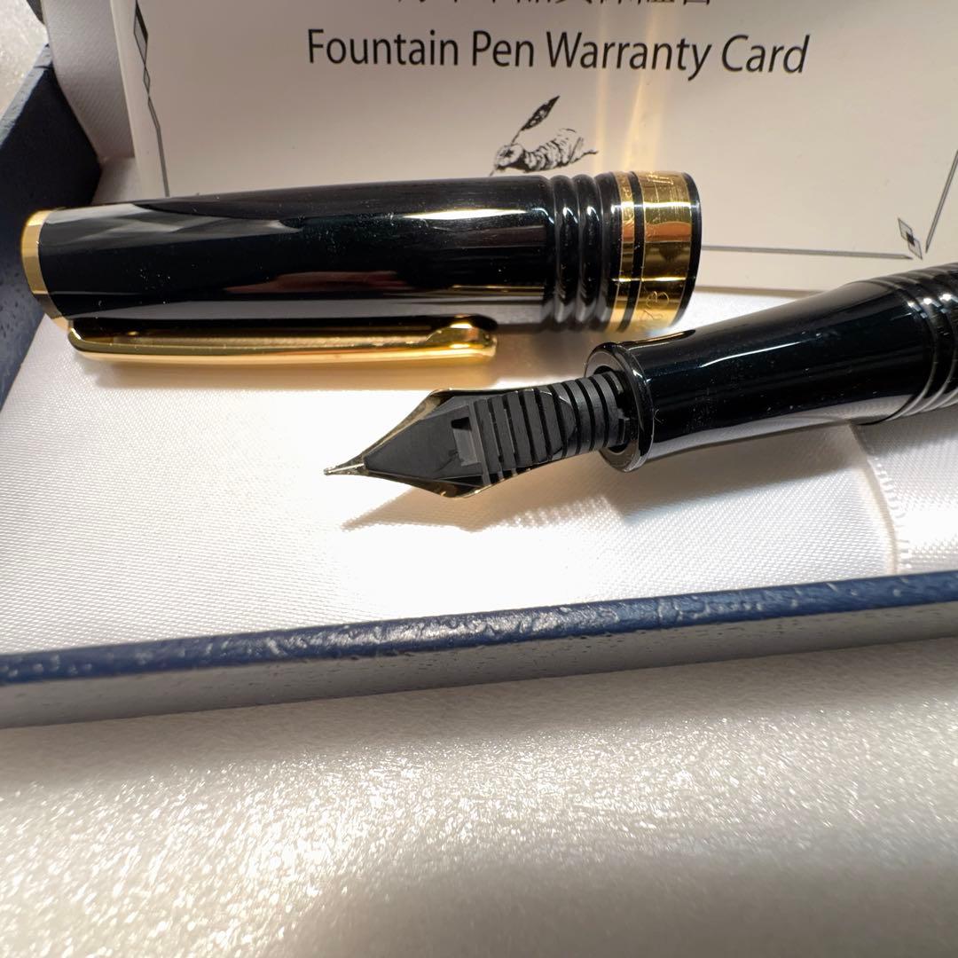 【廃番稀少】プラチナ万年筆 ギャザード 14K M 中字 未使用品■