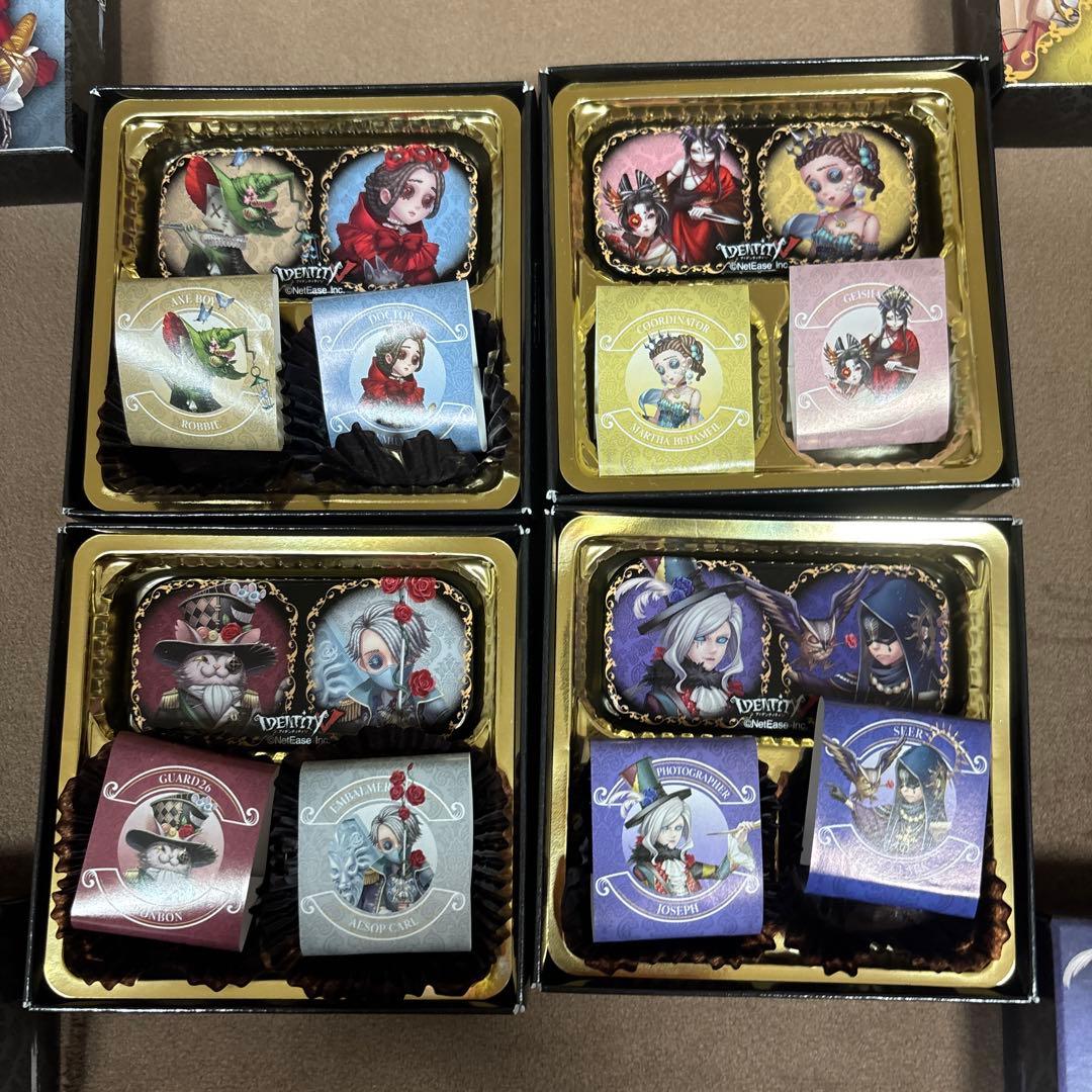 第五人格（IdentityV） チョコ&角缶バッジ ギフト コンプリートセット