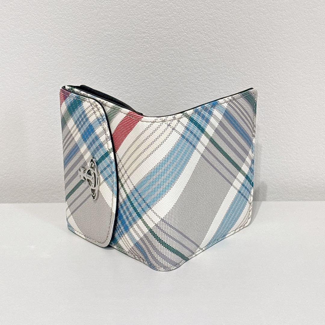 【新品】Vivienne Westwood 財布 二つ折り マドラス チェック柄