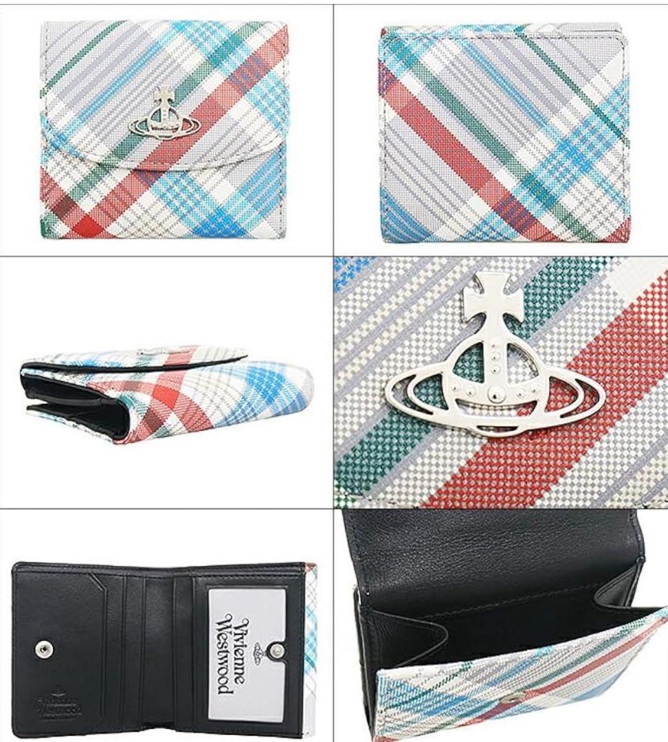 【新品】Vivienne Westwood 財布 二つ折り マドラス チェック柄