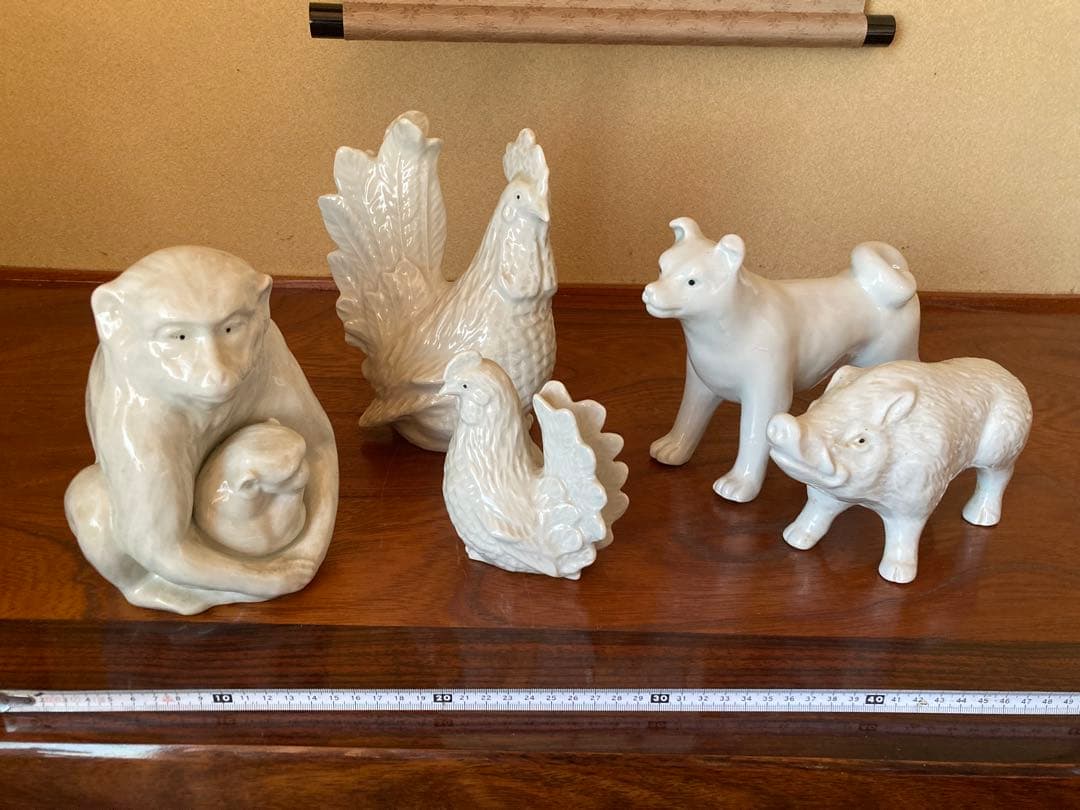 砥部焼千山窯　干支動物13体