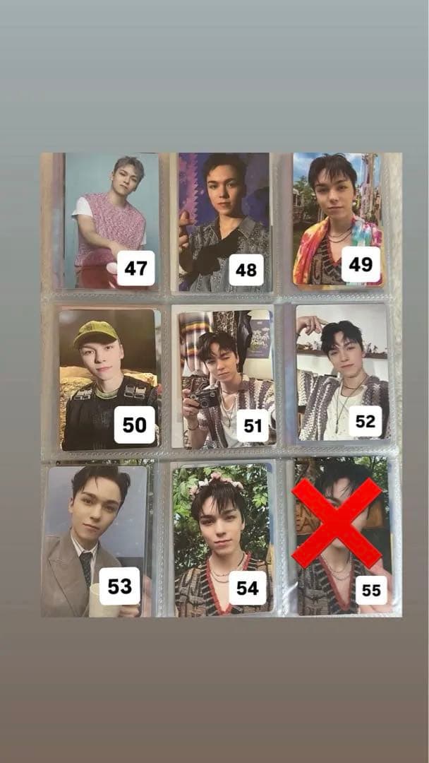 SEVENTEEN バーノン トレカ