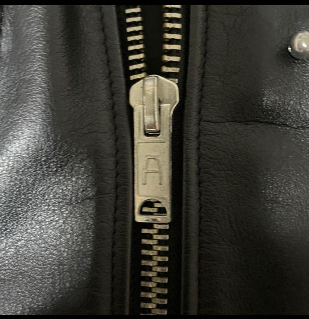 666サイズ38レザーライダースジャケットLJM-17TF