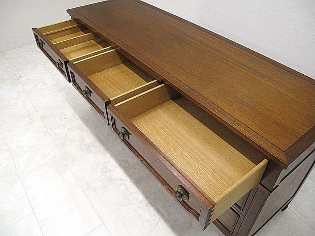 ドレクセルヘリテイジ 「トライユン」 マホガニー材サイドボード　　リビングボード