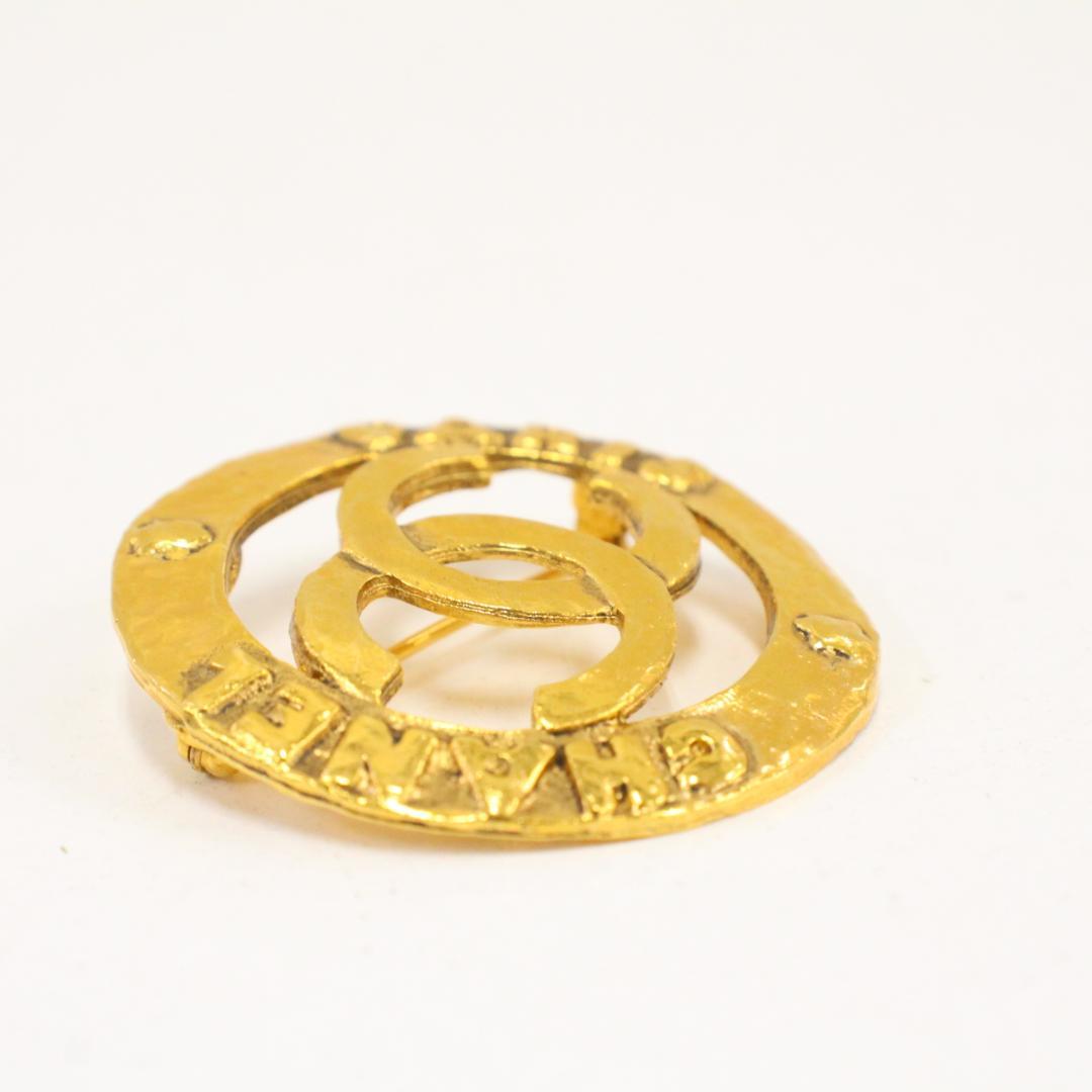 ▲美品 シャネルCHANEL ブローチ ココマーク ゴールド 28 ヴィンテージ