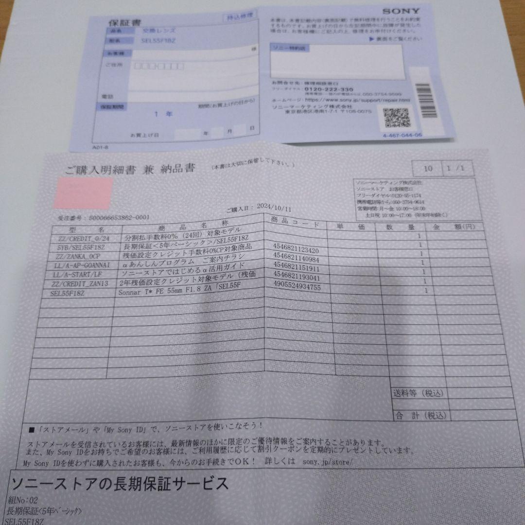 レンズ(単焦点) Sonnar T* FE 55mm F1.8 ZA