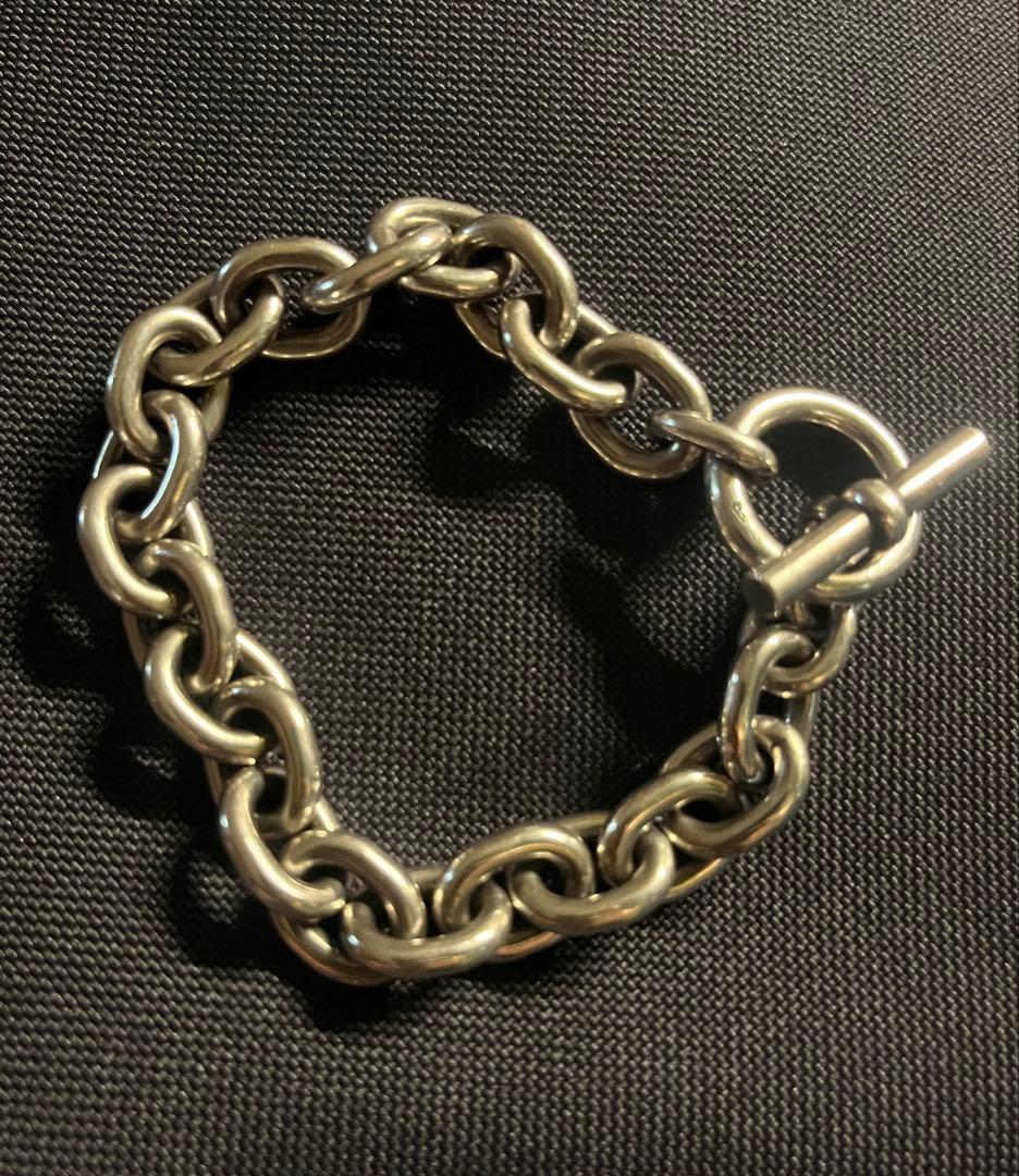 k*9様 シルバー925 小豆ブレスレット　内周17.5cm 重量61g アズキ