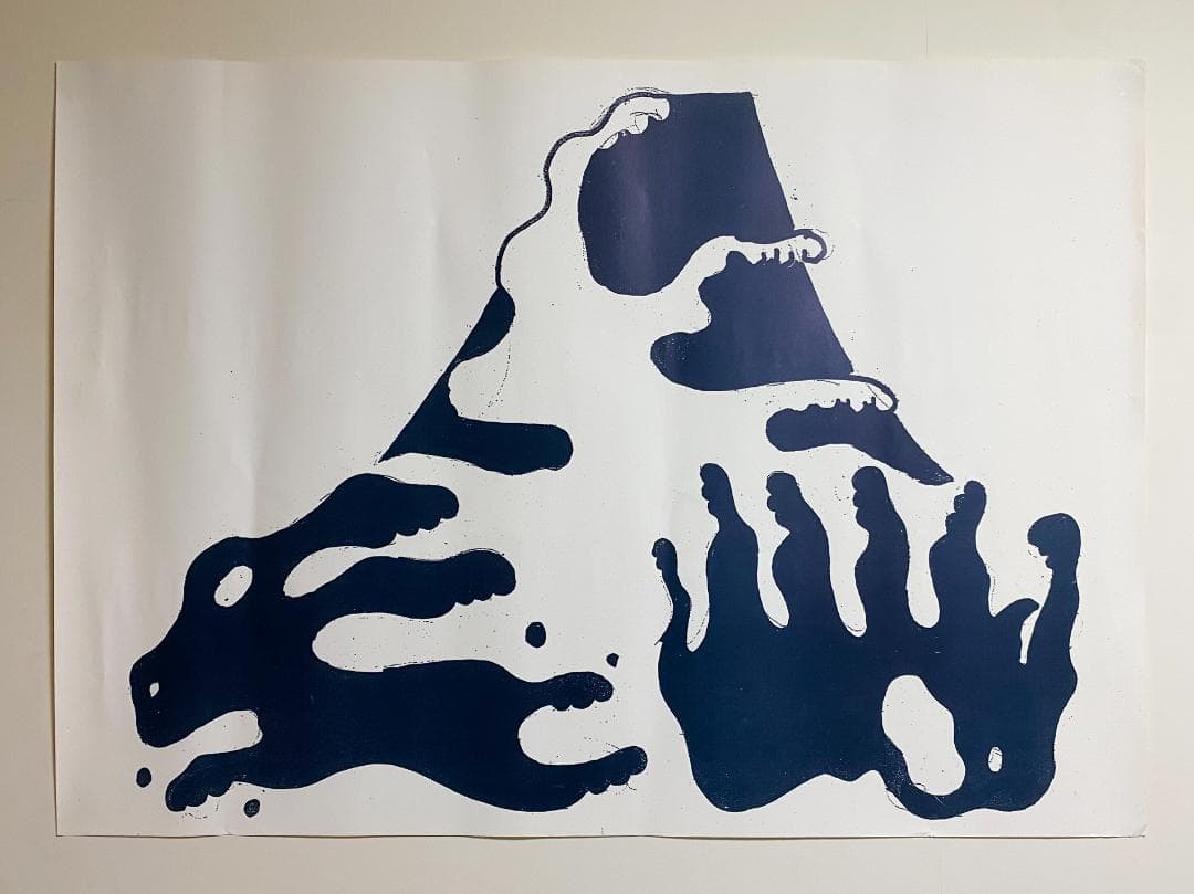 レア！仲條正義2002年作『仲條のフジのヤマイ』年代物ポスター