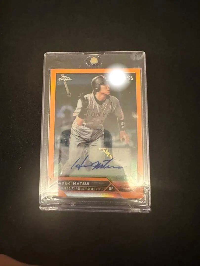 松井秀喜　topps chrome npb2023世界25枚限定　サインカード