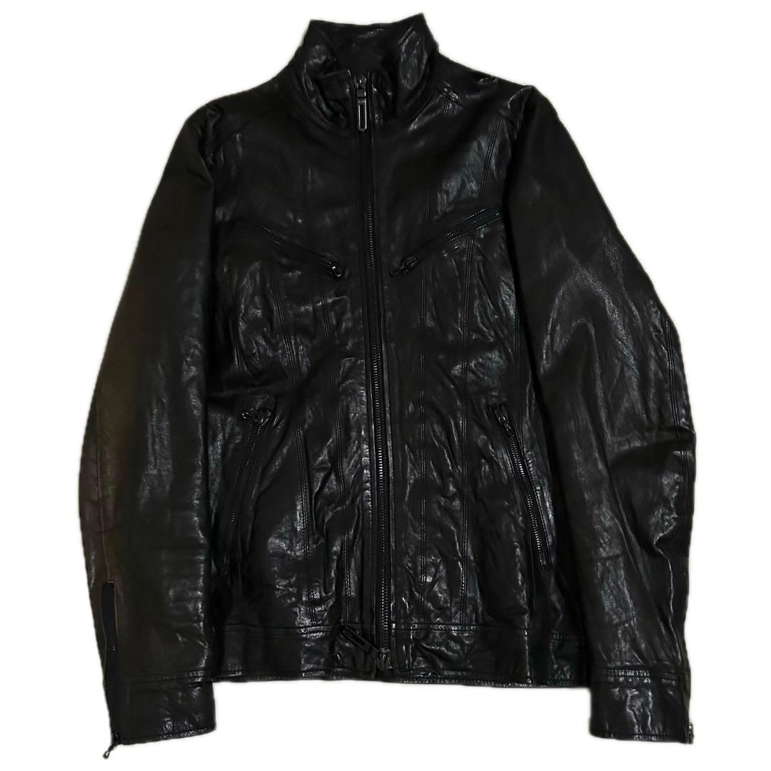 ジャケット・アウター 00s FUGA Zip Design Leather Jacket y2k
