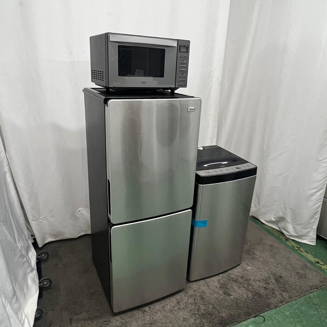 914⭕️冷蔵庫　洗濯機　haier　一人暮らし　セット　安い　設置無料　レンジ