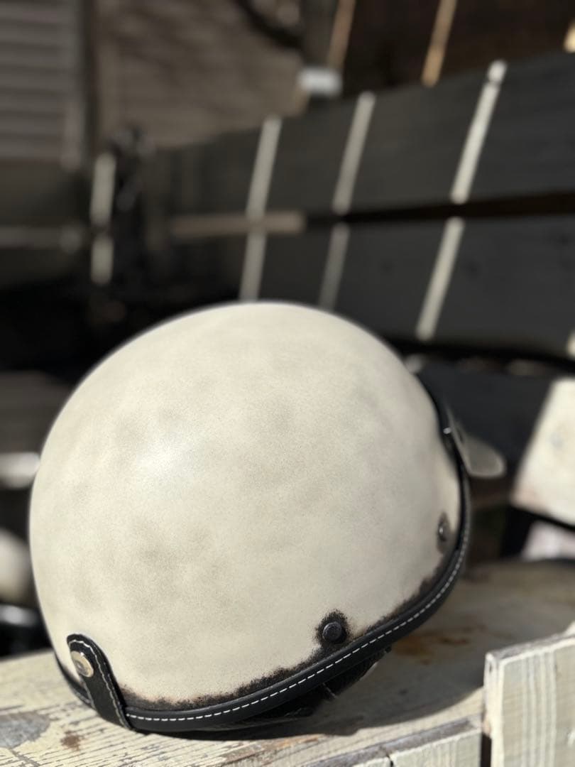 ポリスヘルメット ショーティー ヘルメット エイジング塗装仕上げ　フリーサイズ